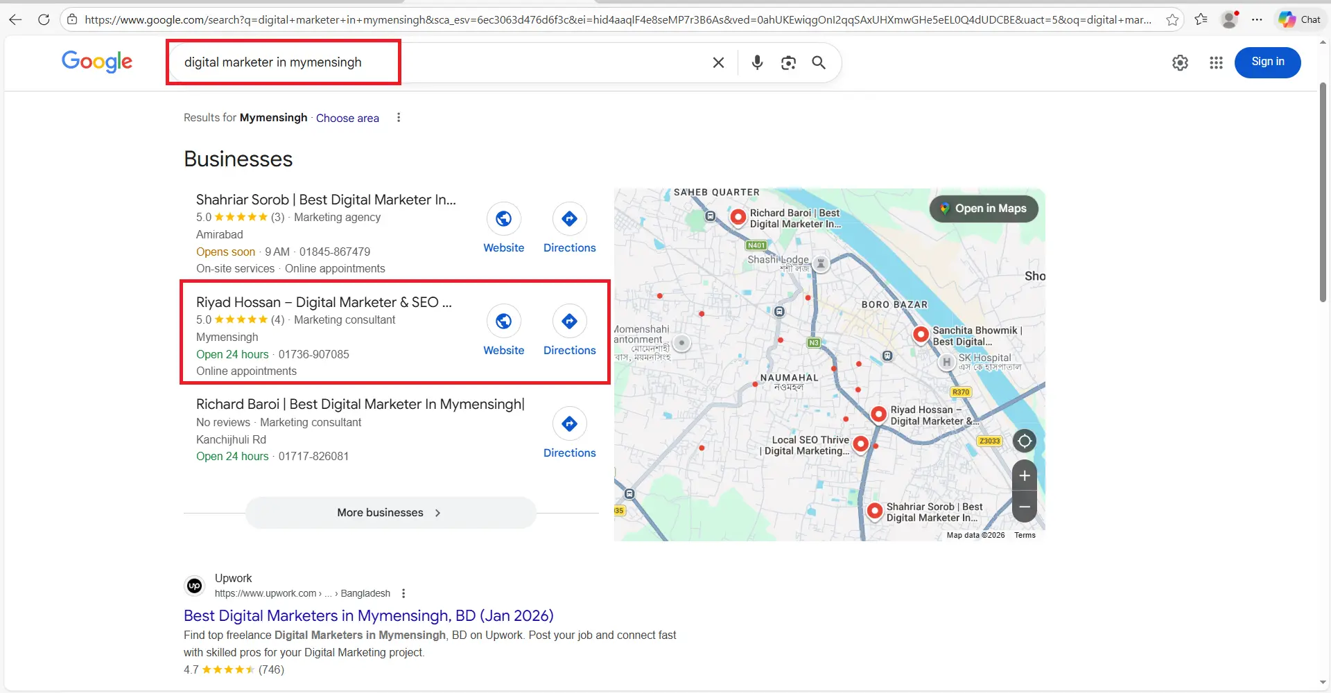 digital marketer in mymensingh