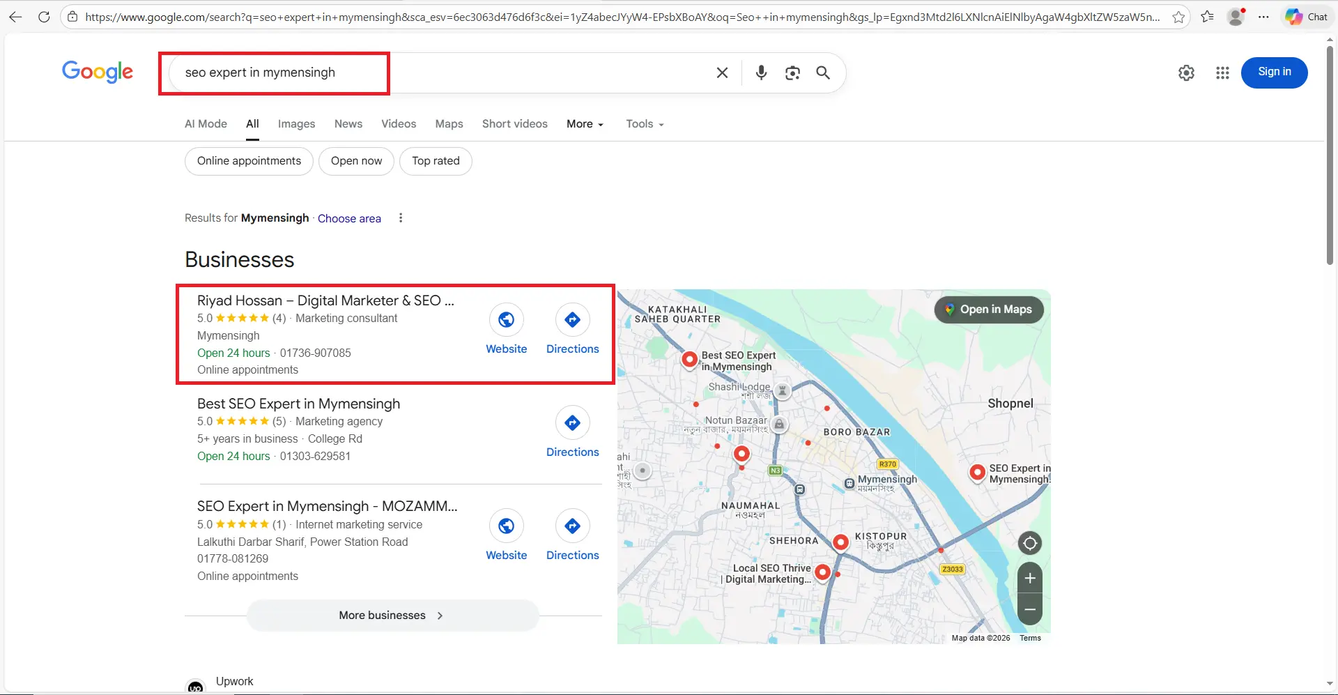 seo expert in mymensingh